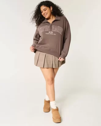 Bluza z nadrukiem Easy Copenhagen z zamkiem błyskawicznym