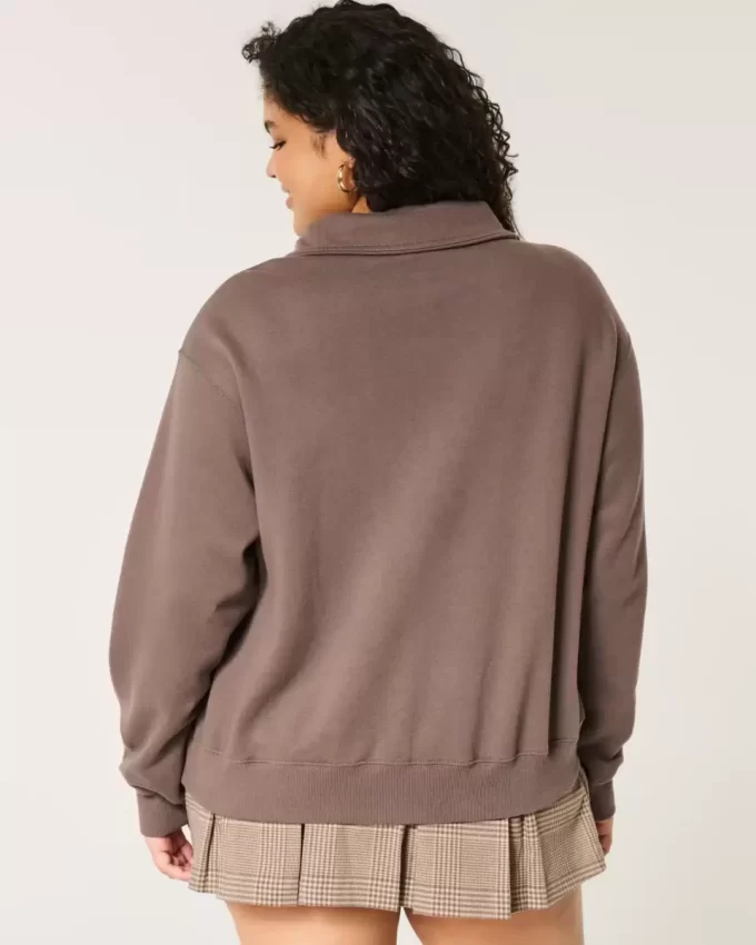 Bluza z nadrukiem Easy Copenhagen z zamkiem błyskawicznym