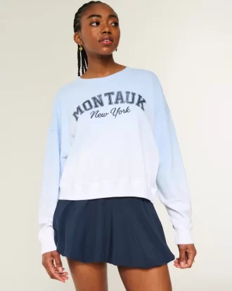 Bluza z nadrukiem Easy Montauk New York Graphic Crew