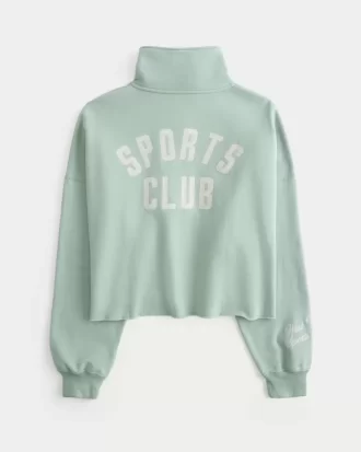 Bluza z nadrukiem Easy New York Graphic z krótkim zamkiem błyskawicznym