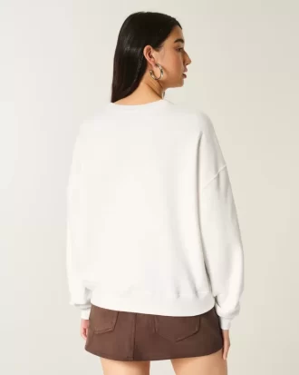 Bluza z nadrukiem Easy New York Guitar Studded Graphic Crew