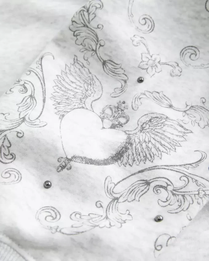 Bluza z nadrukiem Easy Studded Graphic Crew Bluza z nadrukiem Easy Studded Graphic Crew