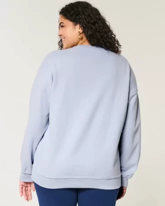 Bluza z nadrukiem Gameday Oversized z wycięciem pod szyją