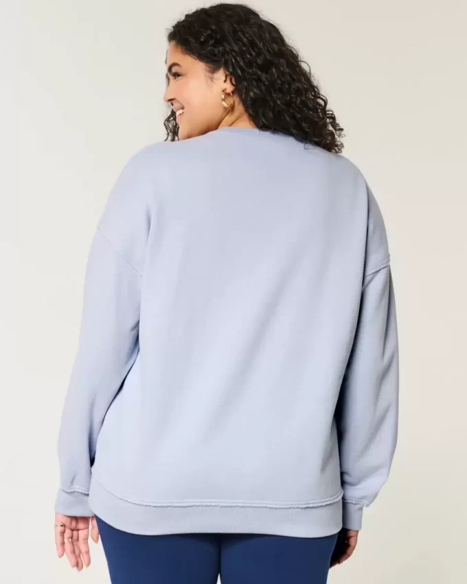 Bluza z nadrukiem Gameday Oversized z wycięciem pod szyją