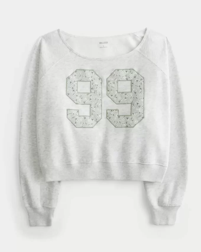 Bluza z nadrukiem i numerem na ramionach