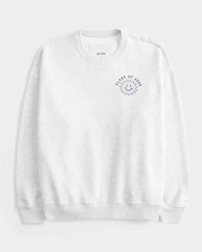 Bluza z nadrukiem klasy 2025 Grad w rozmiarze oversize