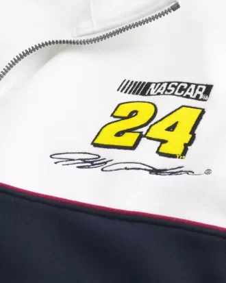 Bluza z nadrukiem NASCAR Jeff Gordon w wersji pudełkowej, zapinana na pół