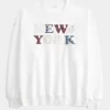 Bluza z nadrukiem New York w dużym rozmiarze