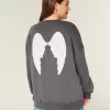 Bluza z nadrukiem „Oversized Angel Wings” Bluza z nadrukiem „Oversized Angel Wings”