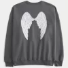 Bluza z nadrukiem „Oversized Angel Wings” Bluza z nadrukiem „Oversized Angel Wings”