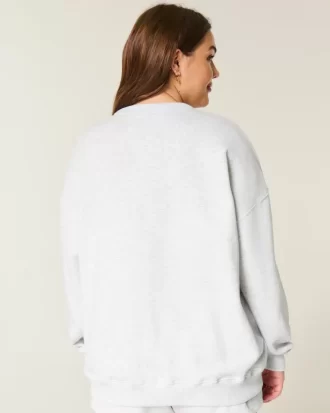 Bluza z nadrukiem serca w dużym rozmiarze