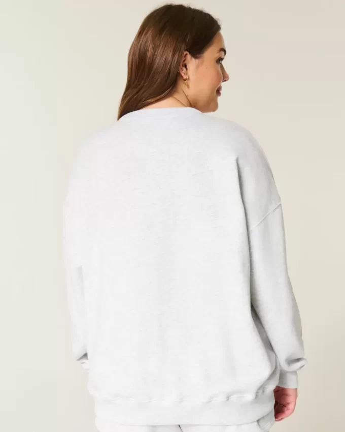 Bluza z nadrukiem serca w dużym rozmiarze