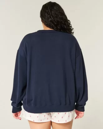 Bluza z nadrukiem z flagą amerykańską