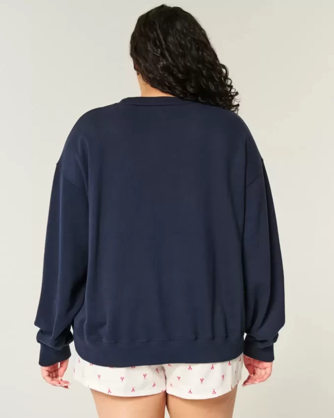 Bluza z nadrukiem z flagą amerykańską