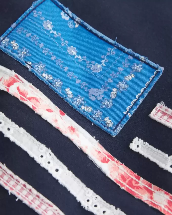 Bluza z nadrukiem z flagą amerykańską