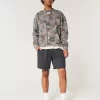 Bluza z okrągłym dekoltem i logo Boxy Camo Bluza z okrągłym dekoltem i logo Boxy Camo