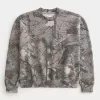 Bluza z okrągłym dekoltem i logo Boxy Camo Bluza z okrągłym dekoltem i logo Boxy Camo