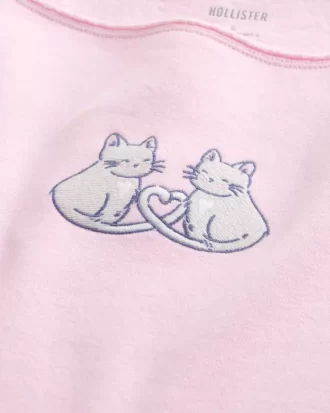 Bluza z podwójnym odkrytym ramieniem i grafiką Easy Graphic