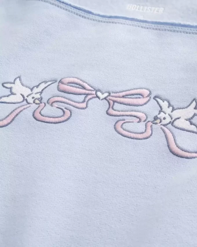 Bluza z podwójnym odkrytym ramieniem i grafiką Easy Graphic