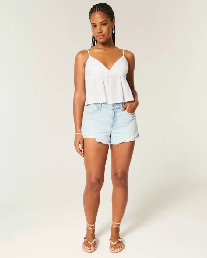 Bluzka babydoll z prostym wzorem paisley Bluzka babydoll z prostym wzorem paisley