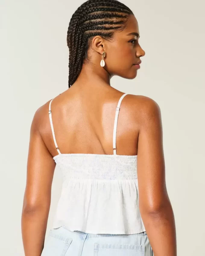 Bluzka babydoll z prostym wzorem paisley Bluzka babydoll z prostym wzorem paisley