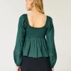 Bluzka typu babydoll z łatwym marszczeniem biustu
