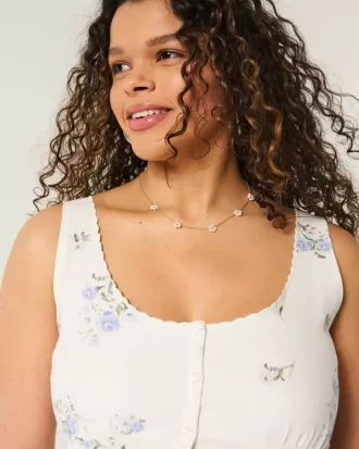 Bluzka z mieszanki lnu zapinana na guziki