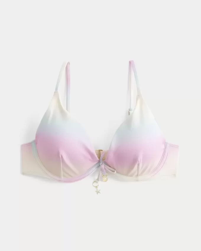 Błyszcząca góra bikini z fiszbinami Błyszcząca góra bikini z fiszbinami