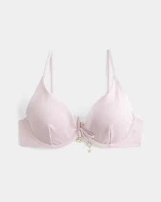 Błyszcząca góra bikini z fiszbinami