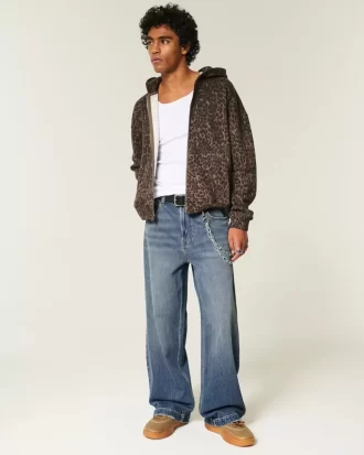 Ciemne dżinsy Dice Graphic Super Baggy