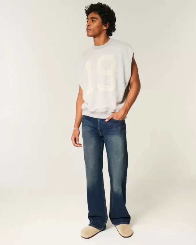 Ciemne, luźne jeansy Bootcut Ciemne, luźne jeansy Bootcut