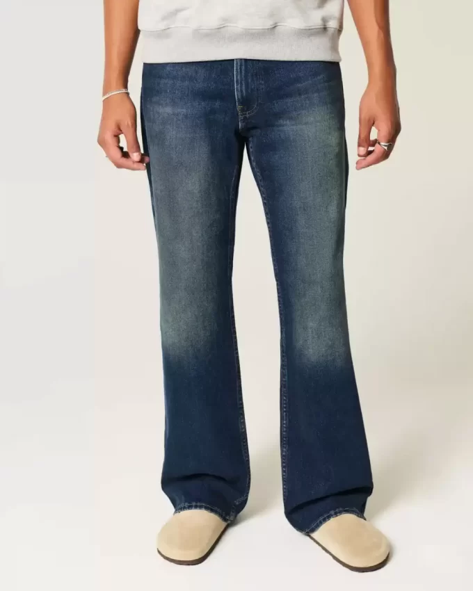 Ciemne, luźne jeansy Bootcut Ciemne, luźne jeansy Bootcut
