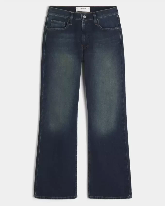 Ciemne, luźne jeansy Bootcut Ciemne, luźne jeansy Bootcut