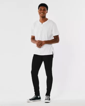 Czarne, nieblaknące, super obcisłe dżinsy