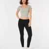 Czarne, obcisłe jeansy Curvy Low-Rise