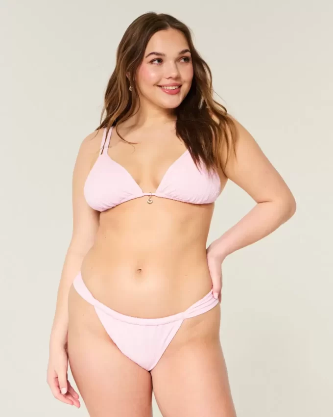 Dół bikini z szerokimi ramiączkami z żakardu, najbardziej seksowny