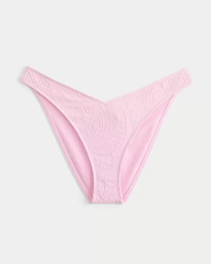 Dół bikini z wysokim stanem i żakardową talią