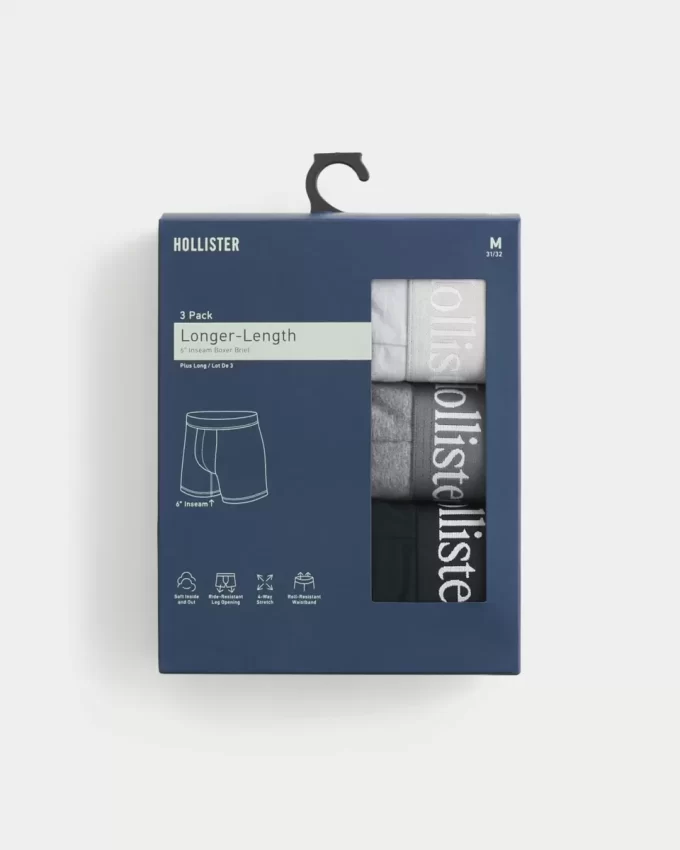Dłuższe bokserki, 3 sztuki