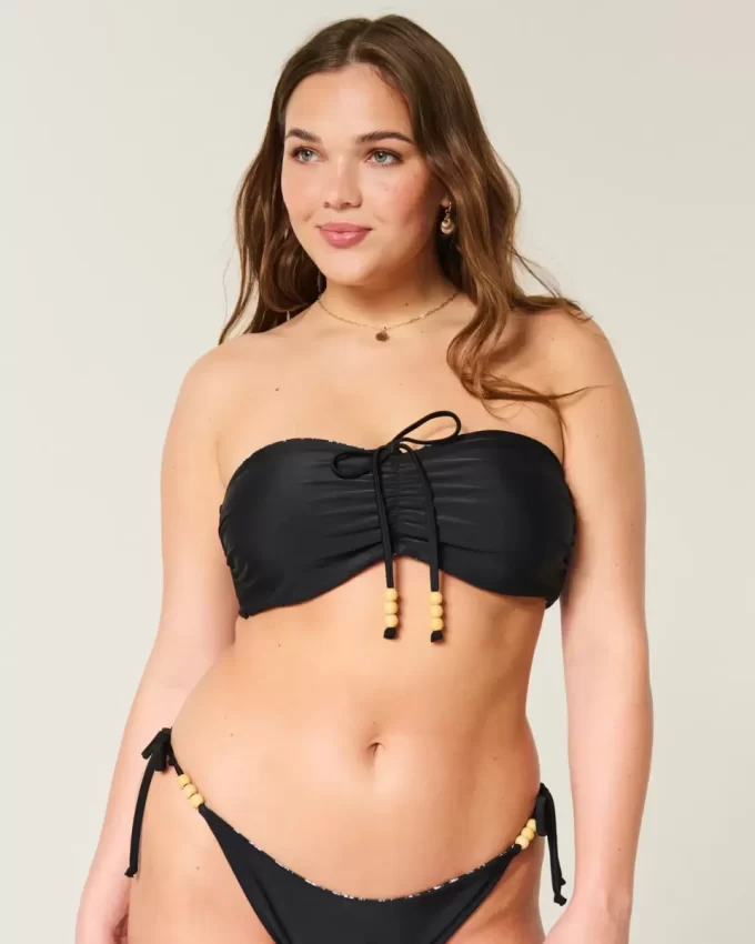 Dwustronny top bikini typu bandeau Dwustronny top bikini typu bandeau