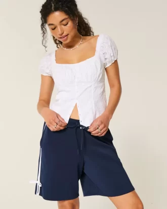 Gilly Hicks Active Cooldown Side Bow Shorts