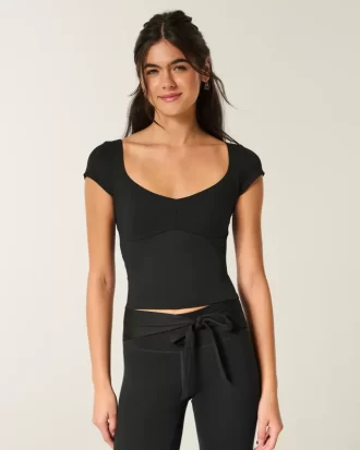 Gilly Hicks Active Tie-Back Ballet Top
