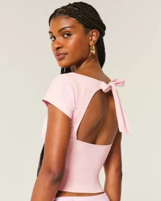 Gilly Hicks Active Tie-Back Ballet Top