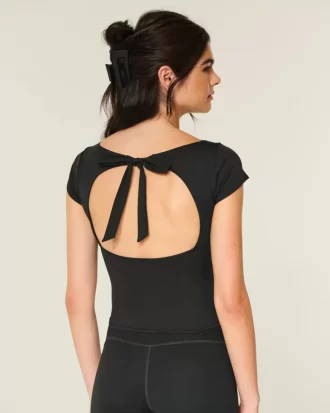 Gilly Hicks Active Tie-Back Ballet Top