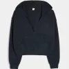 Gilly Hicks Knit V-Neck Hoodie