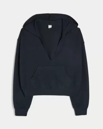 Gilly Hicks Knit V-Neck Hoodie