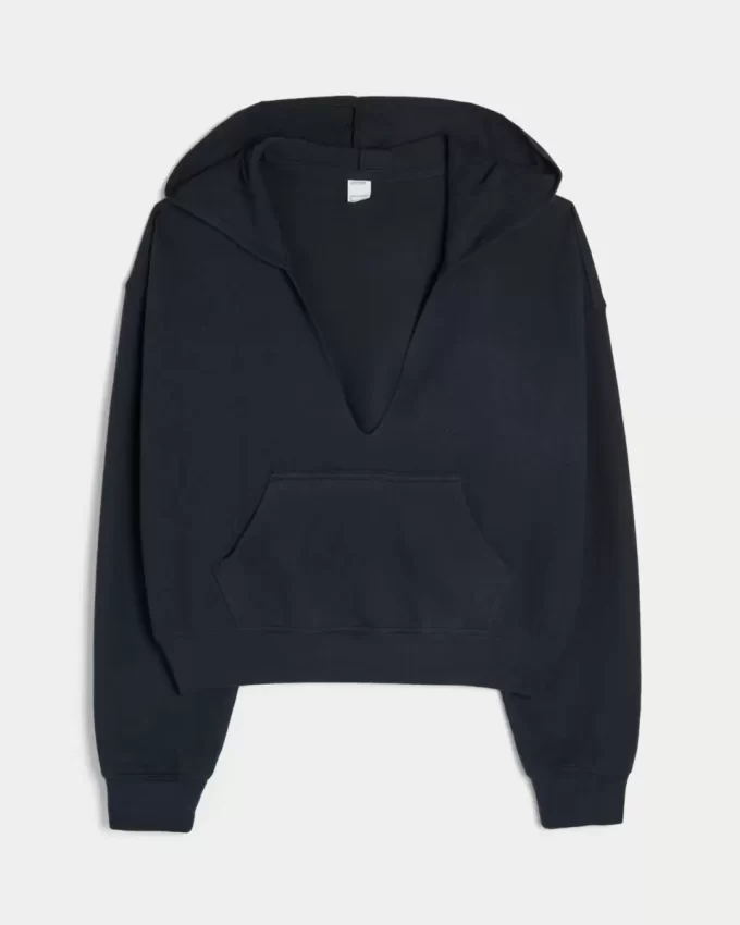 Gilly Hicks Knit V-Neck Hoodie