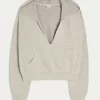 Gilly Hicks Knit V-Neck Hoodie