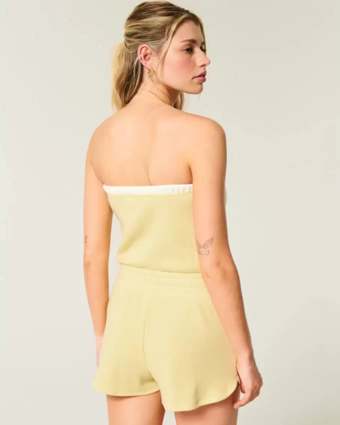 Gilly Hicks Przytulny kombinezon bez ramiączek Waffle Gilly Hicks Przytulny kombinezon bez ramiączek Waffle