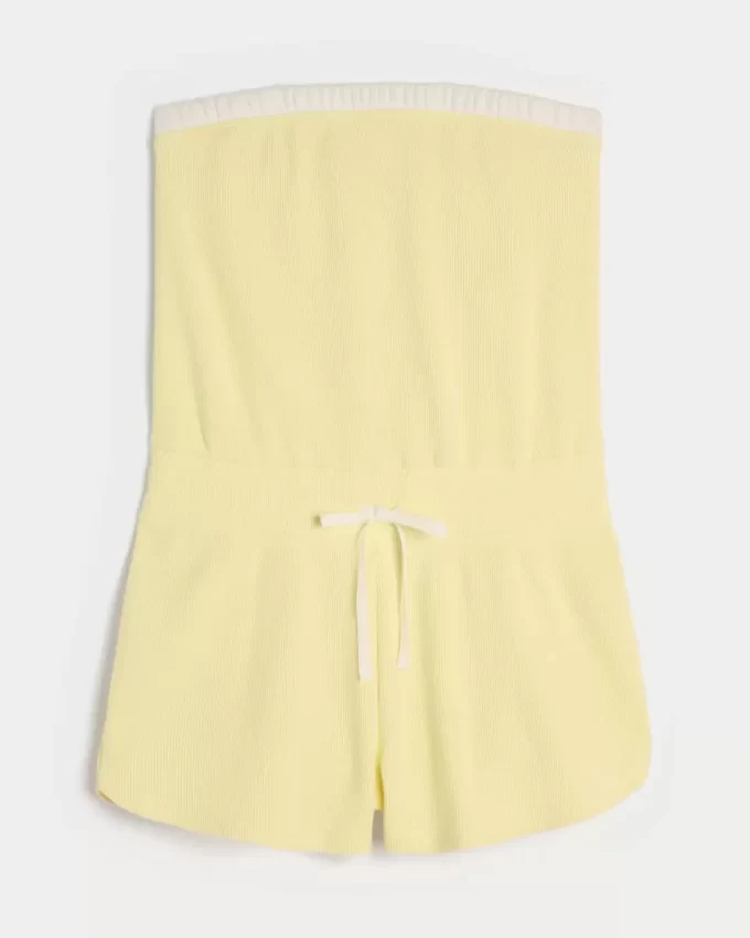 Gilly Hicks Przytulny kombinezon bez ramiączek Waffle Gilly Hicks Przytulny kombinezon bez ramiączek Waffle