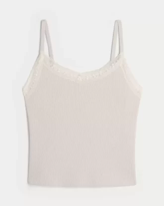 Gilly Hicks Waffle Lace Cami